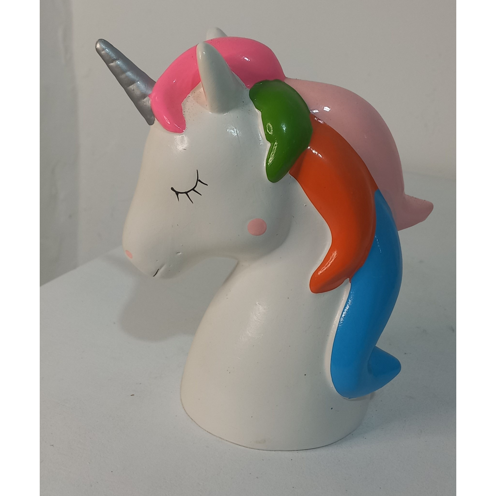 Unicornio de Ceramica - Mary Decor Festas & Locações