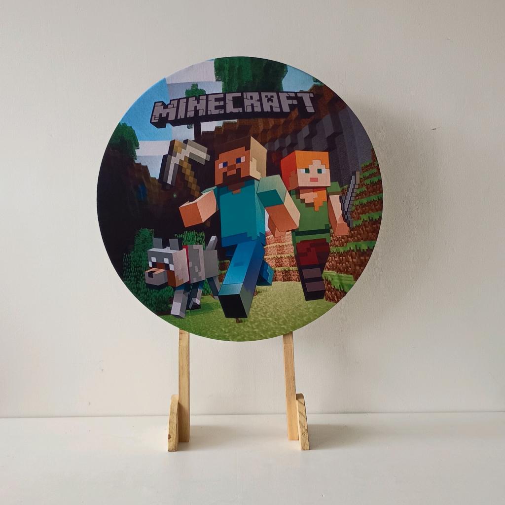 Capa Mini Painel Mine Craft - Mary Decor Festas & Locações
