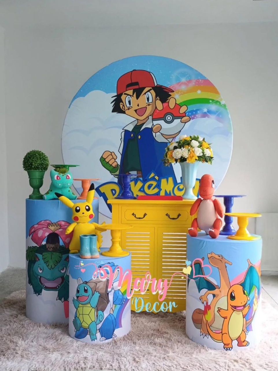 Pokemon  Kit Festa Em Casa  - Mary Decor Festas & Locações