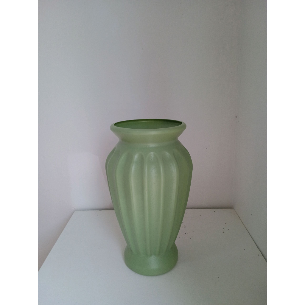 Vaso Arranjo Verde Oliva Plástico - Mary Decor Festas & Locações