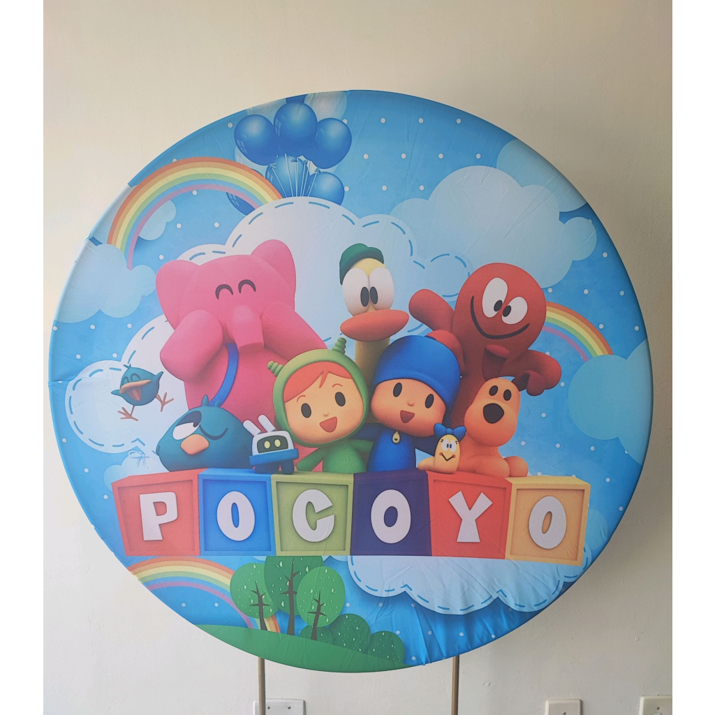 Painel 1.00X1.00 Pocoyo - Mary Decor Festas & Locações