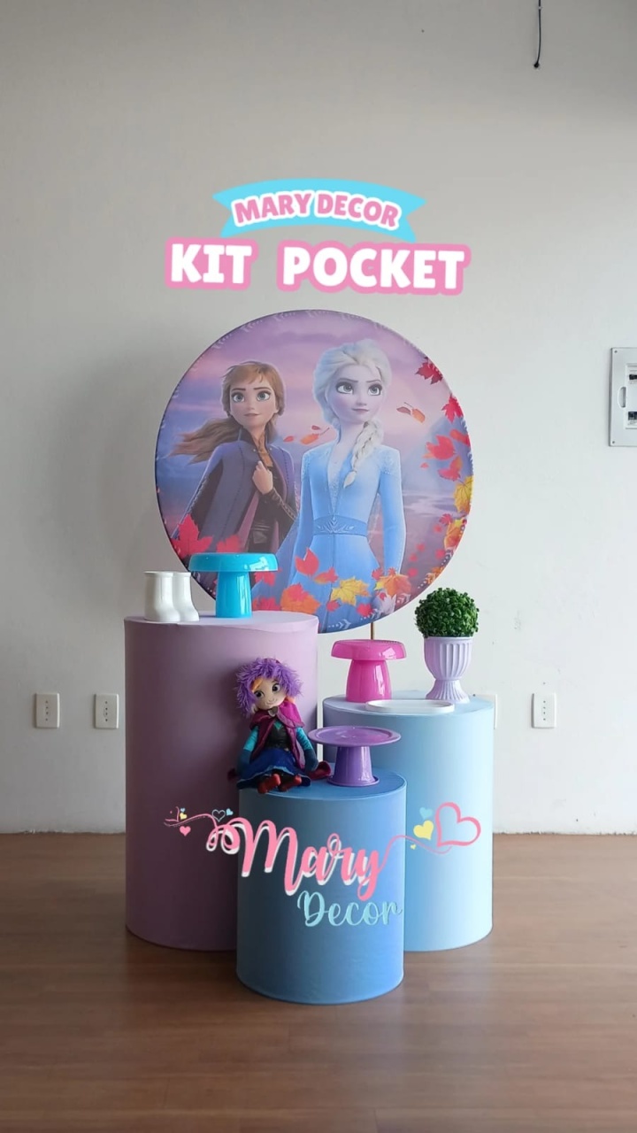 Kit Pocket Frozen  - Mary Decor Festas & Locações