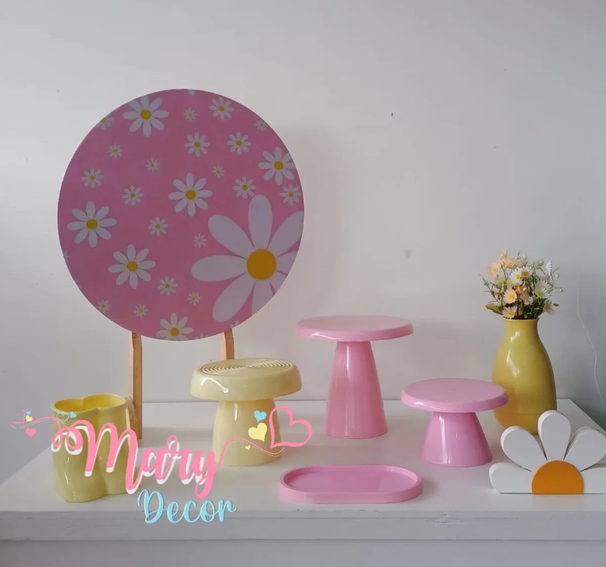 Mini Kit Margaridas - Mary Decor Festas & Locações