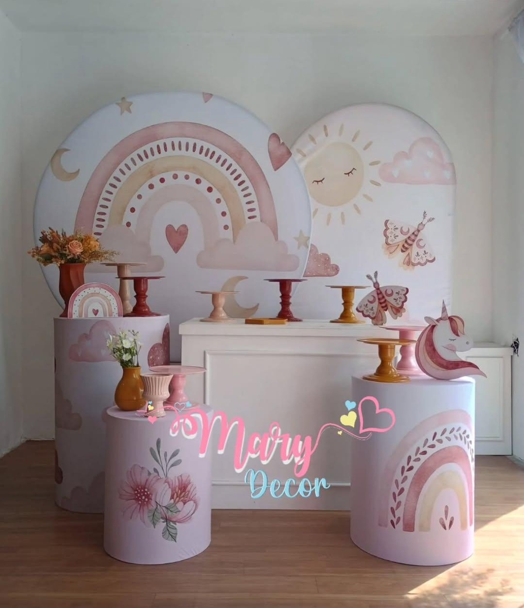 Arco Iris Boho Kit Comemore - Mary Decor Festas & Locações