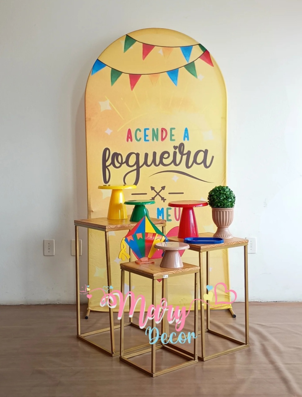 Acende A Fogueira Kit Meu Dia Especial    - Mary Decor Festas & Locações