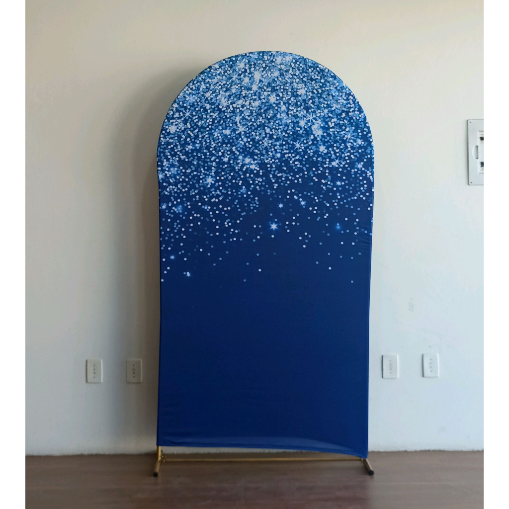 Capa Veste Fácil Romano Gliter C/ Azul - Mary Decor Festas & Locações