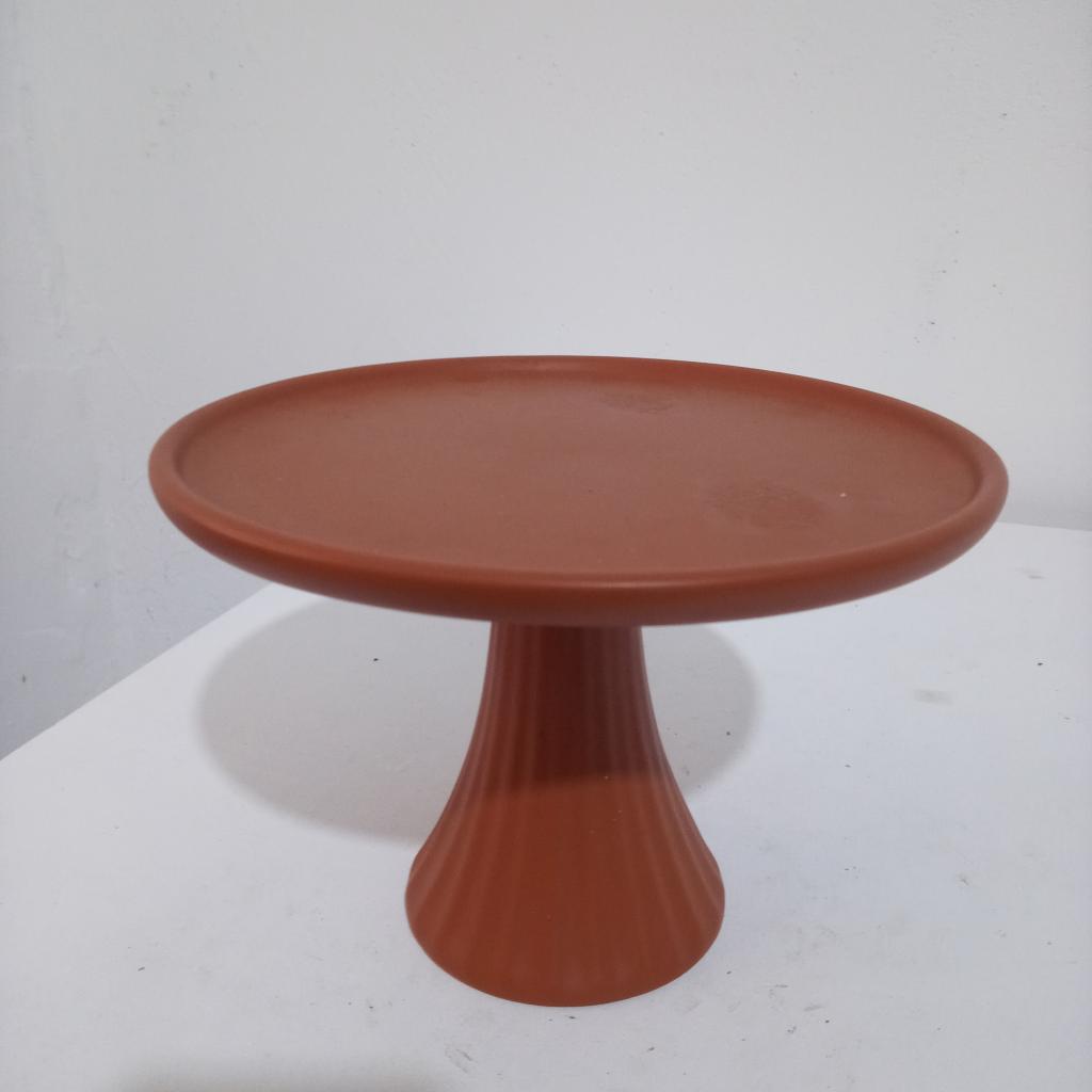 Bandeja Ceramica Terra Cota Fosco M - Mary Decor Festas & Locações