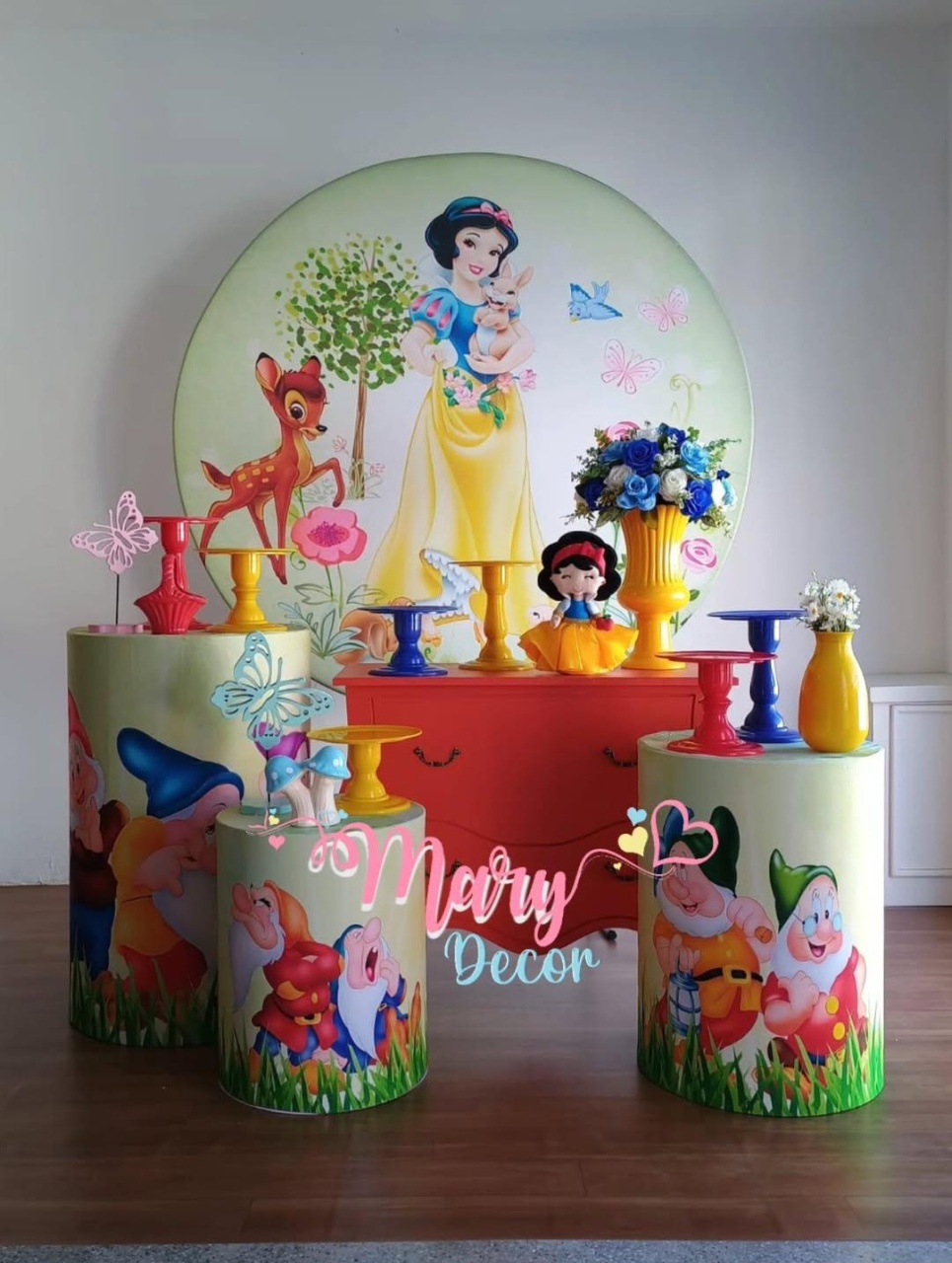 Branca de Neve Kit Festa Em Casa  - Mary Decor Festas & Locações