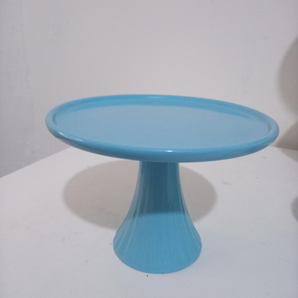 Bandeja Ceramica Azul Baby M - Mary Decor Festas & Locações