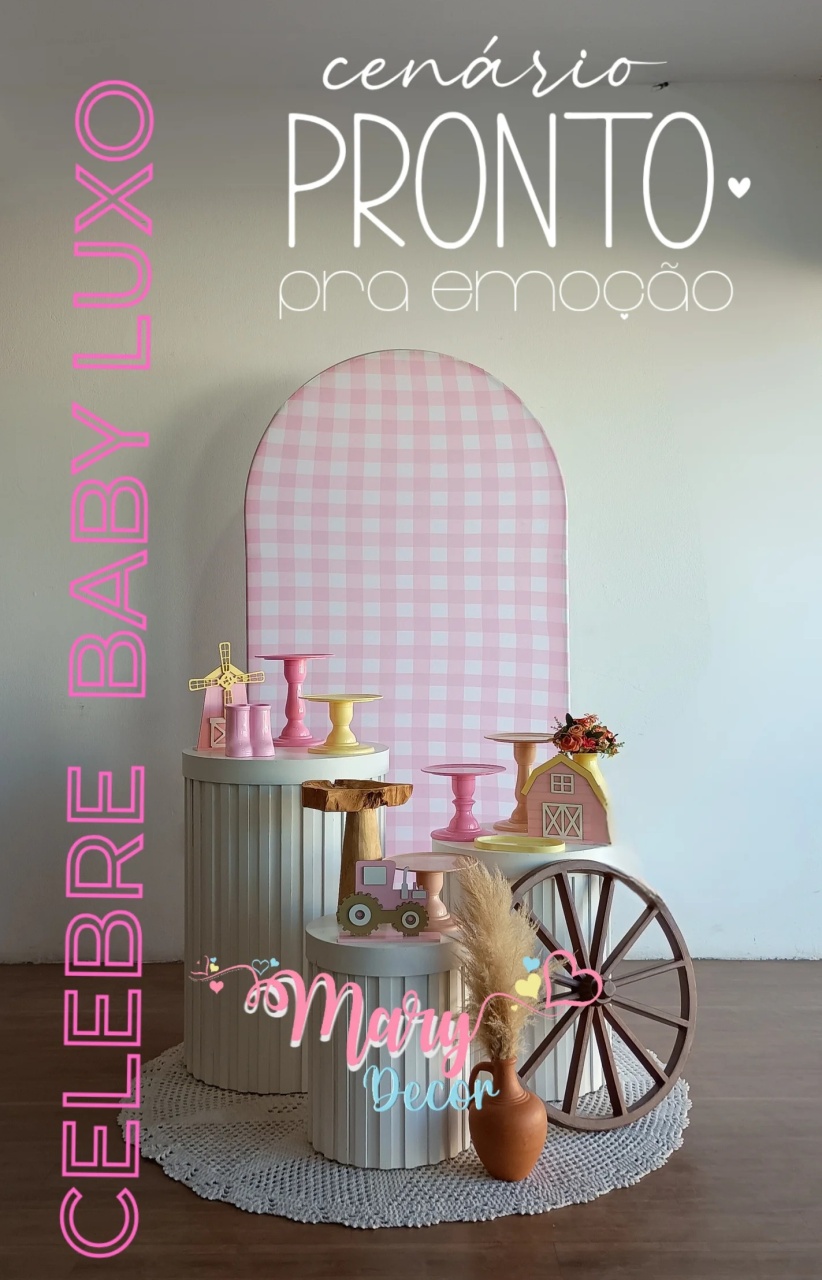 Kit Fazendinha Celebre Baby Luxo  - Mary Decor Festas & Locações