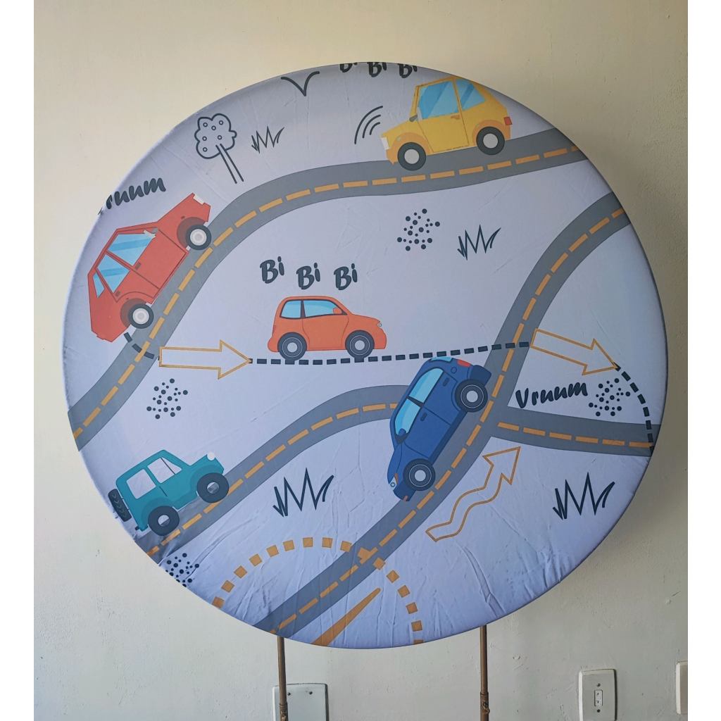 Painel 1.00X1.00 Carros Cut - Mary Decor Festas & Locações