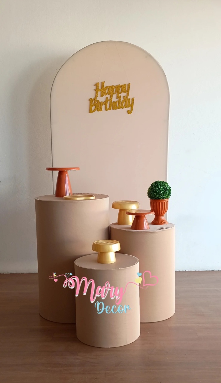 Celebre Básico Bege  - Mary Decor Festas & Locações