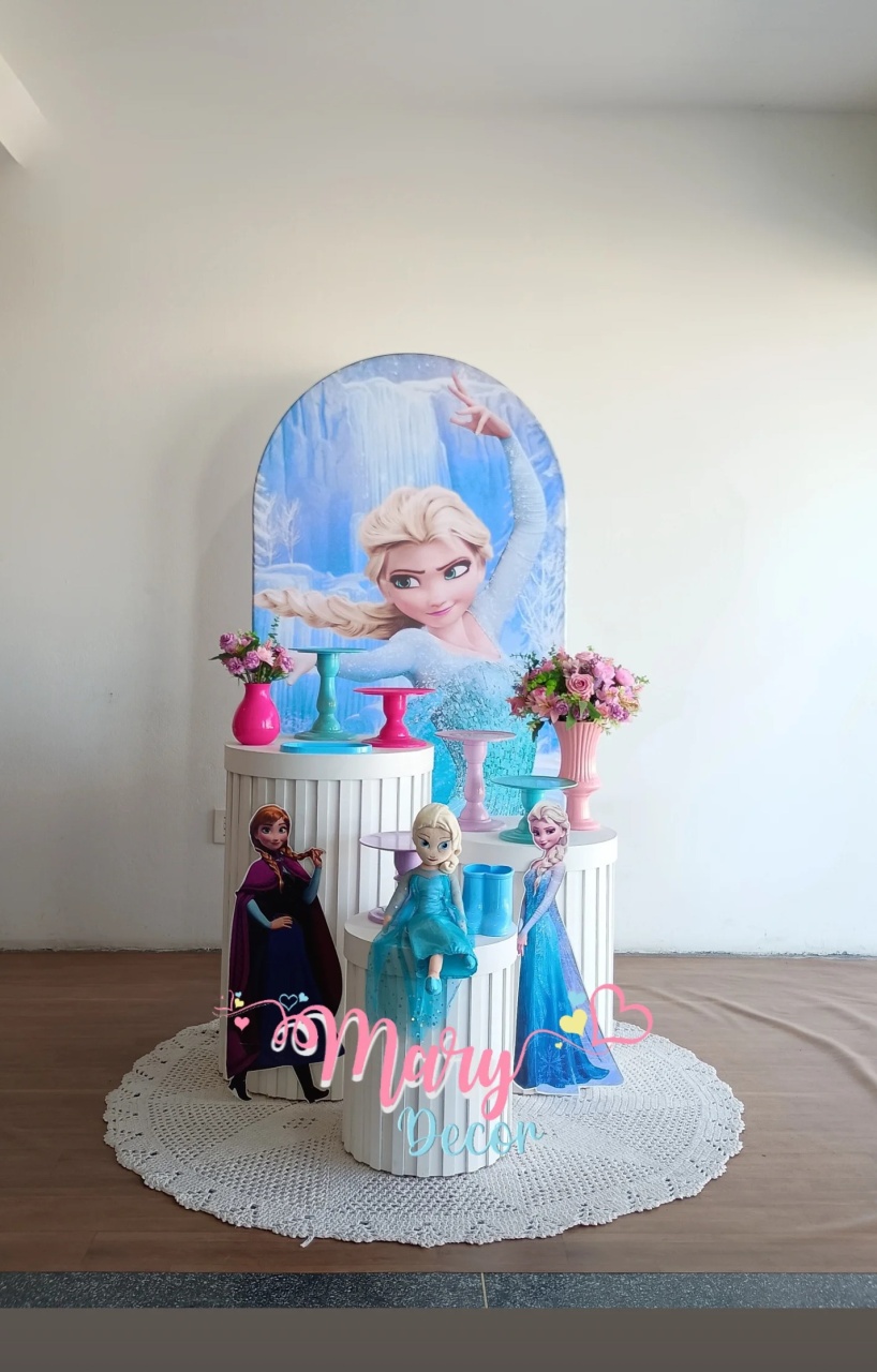  Kit Frozem Celebre Baby Luxo   - Mary Decor Festas & Locações
