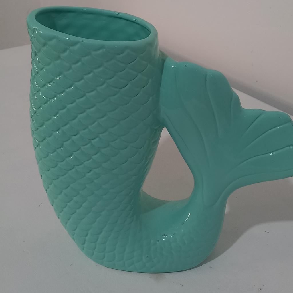 Vaso Cauda de Sereia Verde Agua - Mary Decor Festas & Locações