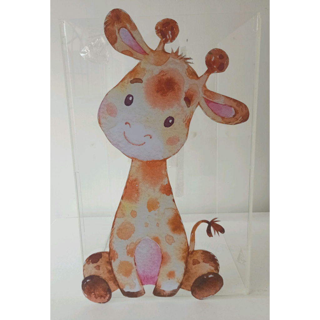 Display Girafa Safari Baby - Mary Decor Festas & Locações
