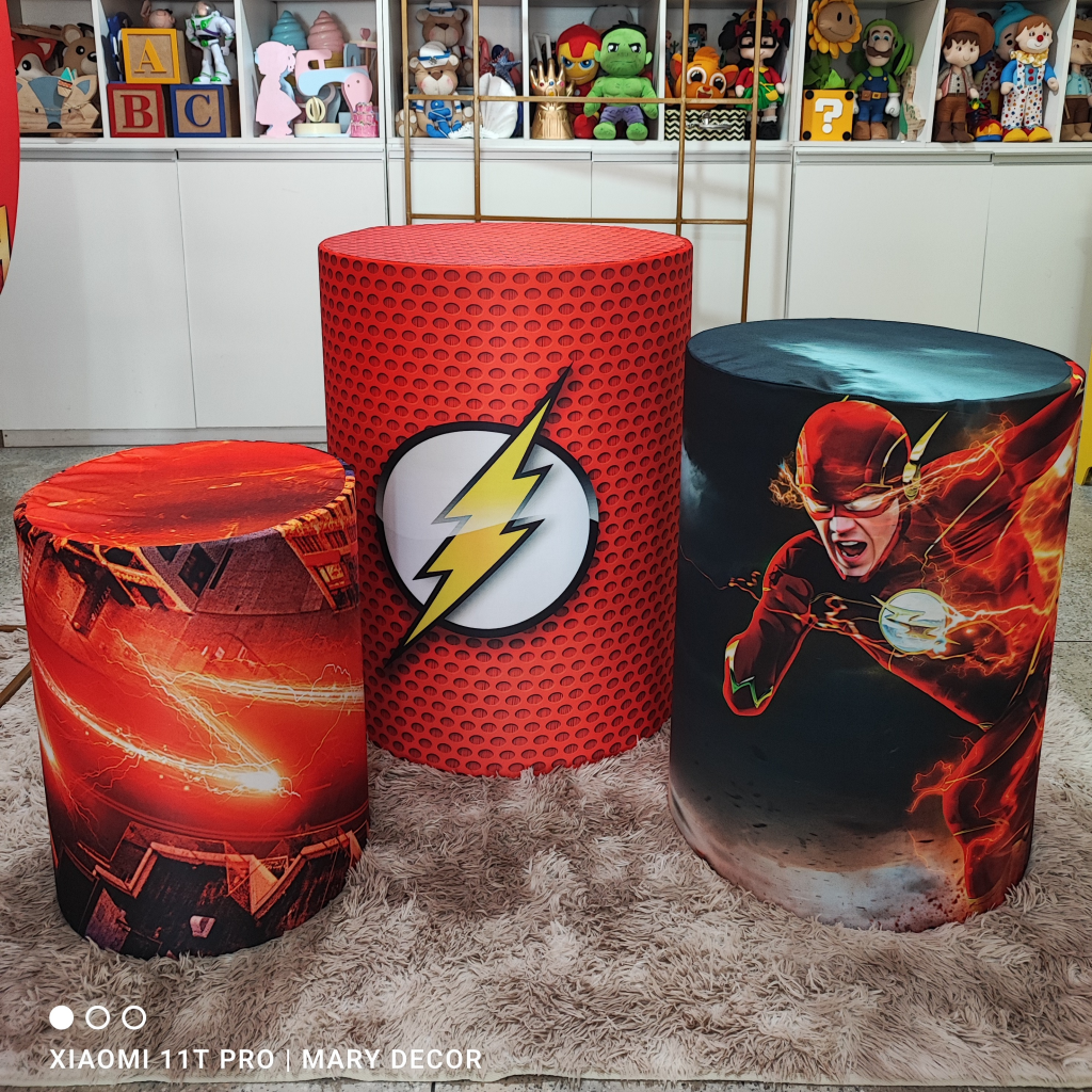 Capas de Cilindro Flash - Mary Decor Festas & Locações