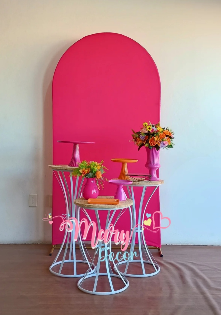 Rosa Pink Kit Celebre   - Mary Decor Festas & Locações