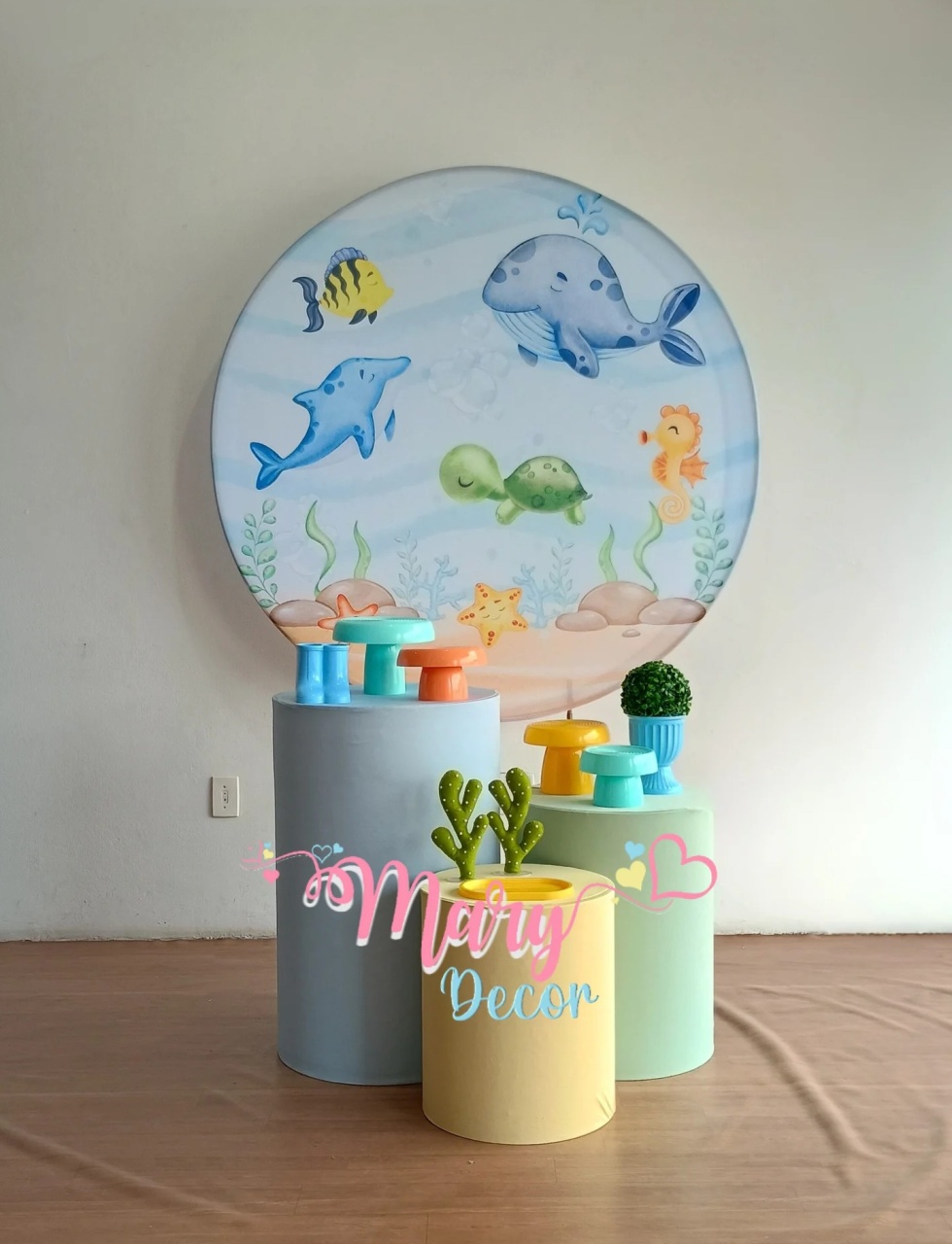 Fundo Do Mar Kit Básico  - Mary Decor Festas & Locações