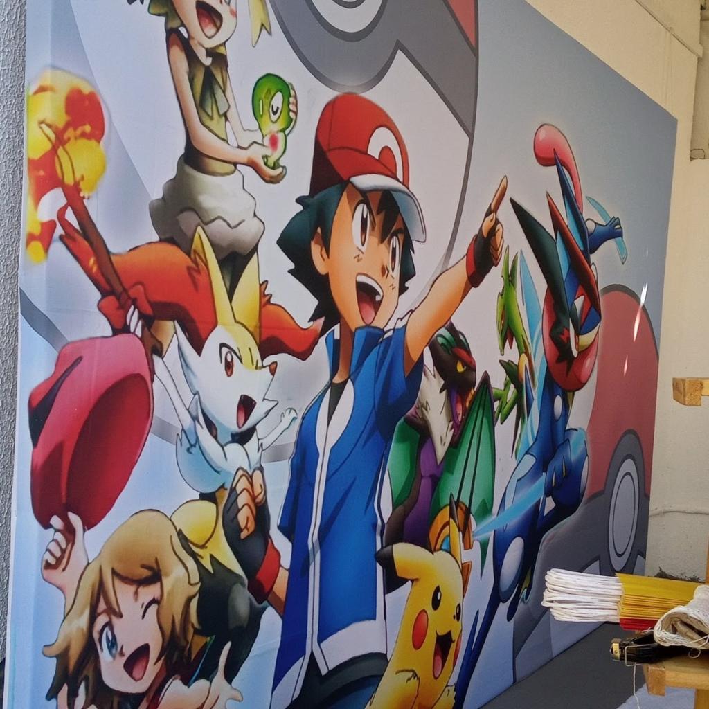 Painel Sublimado Pokemon Grande - Mary Decor Festas & Locações