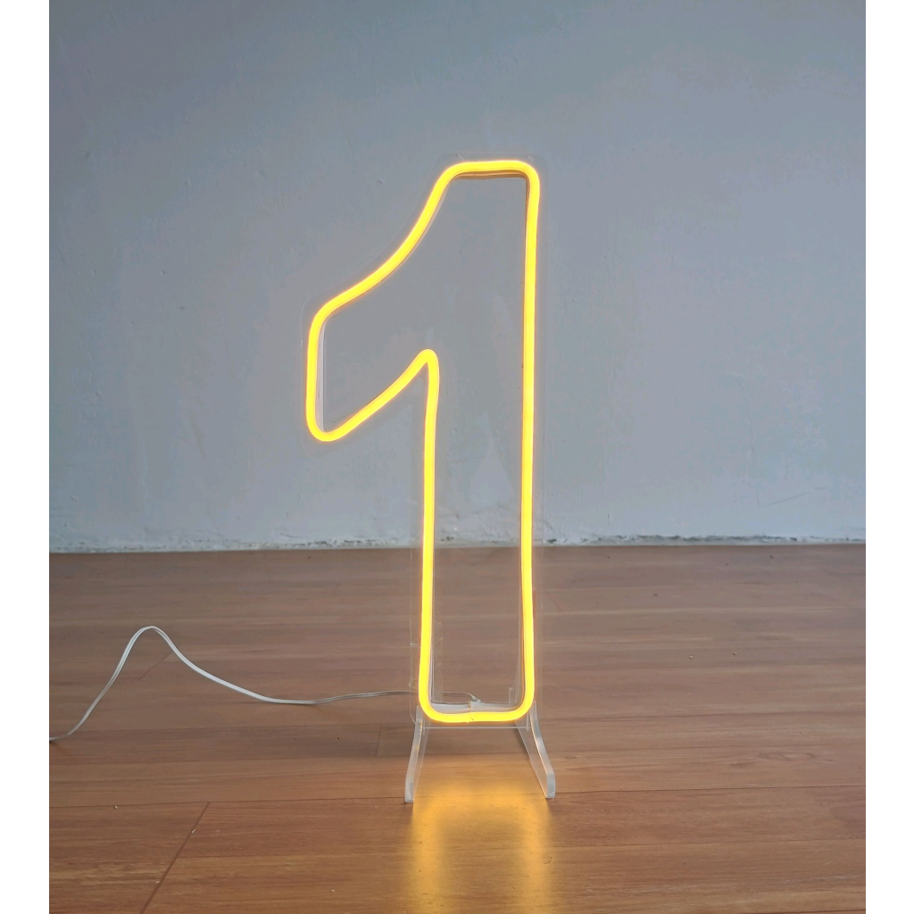 Numeral 1 de Led P - Mary Decor Festas & Locações