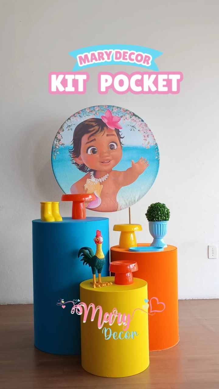 Kit Pocket Moana Baby - Mary Decor Festas & Locações