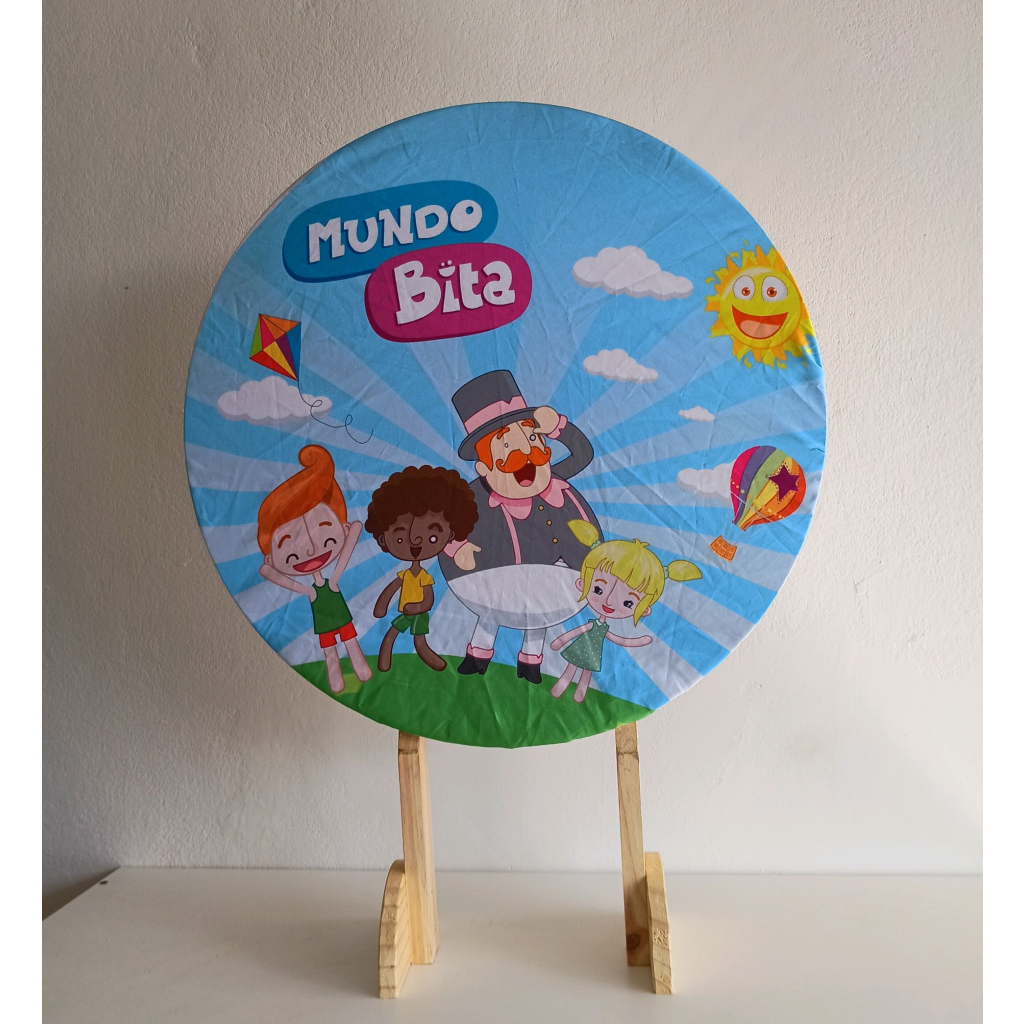 Capa Mini Painel 50X50 Mundo Bita - Mary Decor Festas & Locações