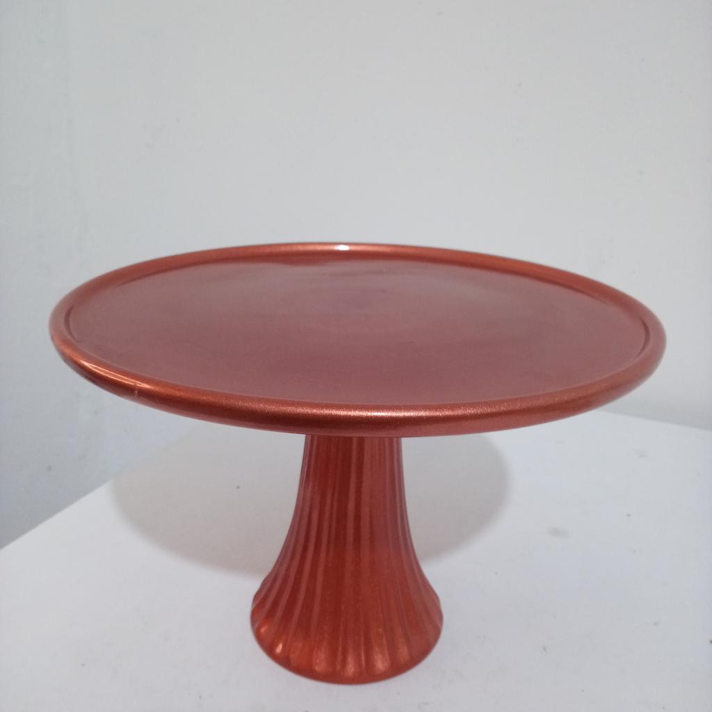 Bandeja Ceramica Rose Gold  G - Mary Decor Festas & Locações
