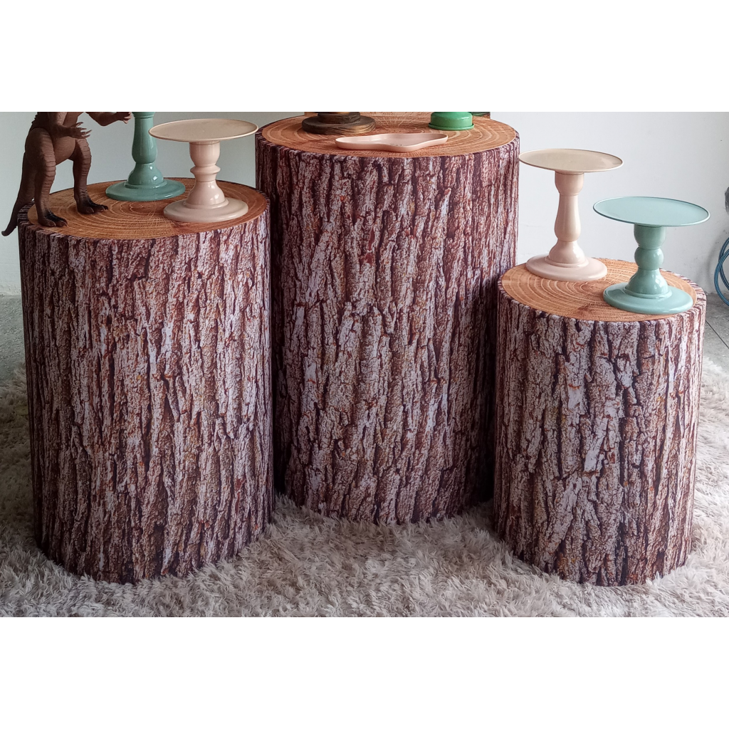 Capas de Cilindro Tronco - Mary Decor Festas & Locações
