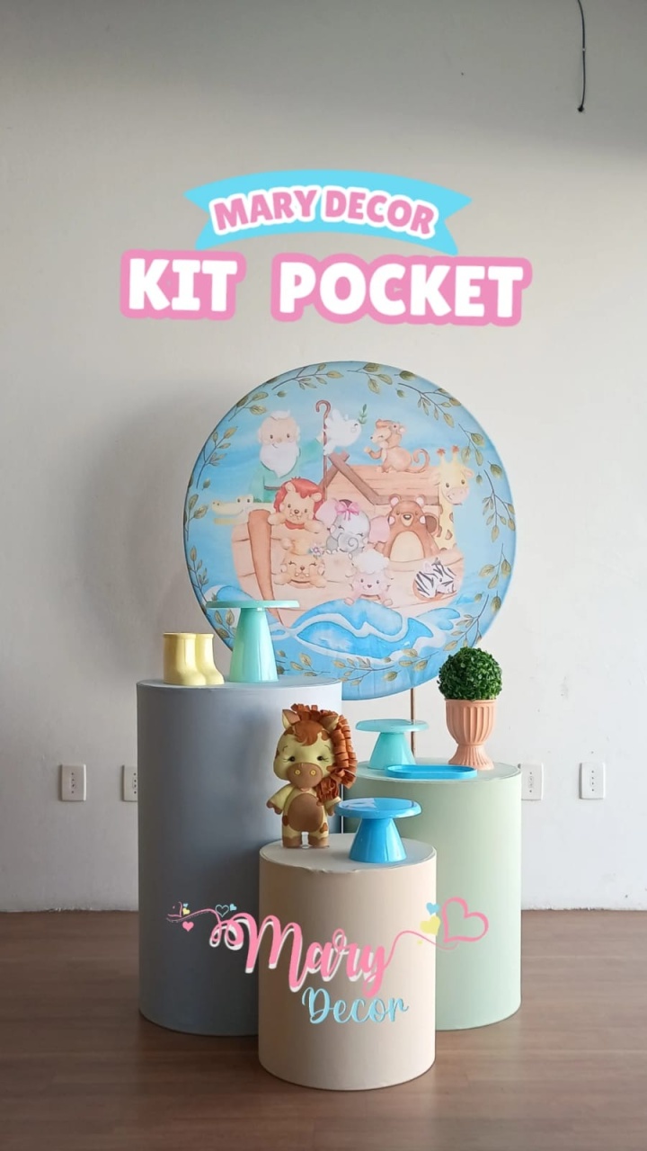 Kit Pocket Arca de Noé  - Mary Decor Festas & Locações