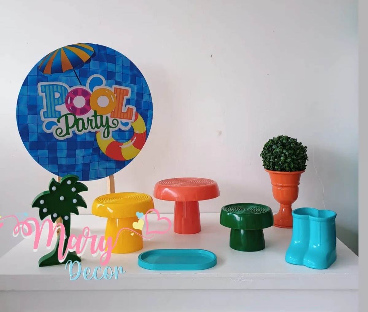 Mini Kit Pool Party Menino - Mary Decor Festas & Locações