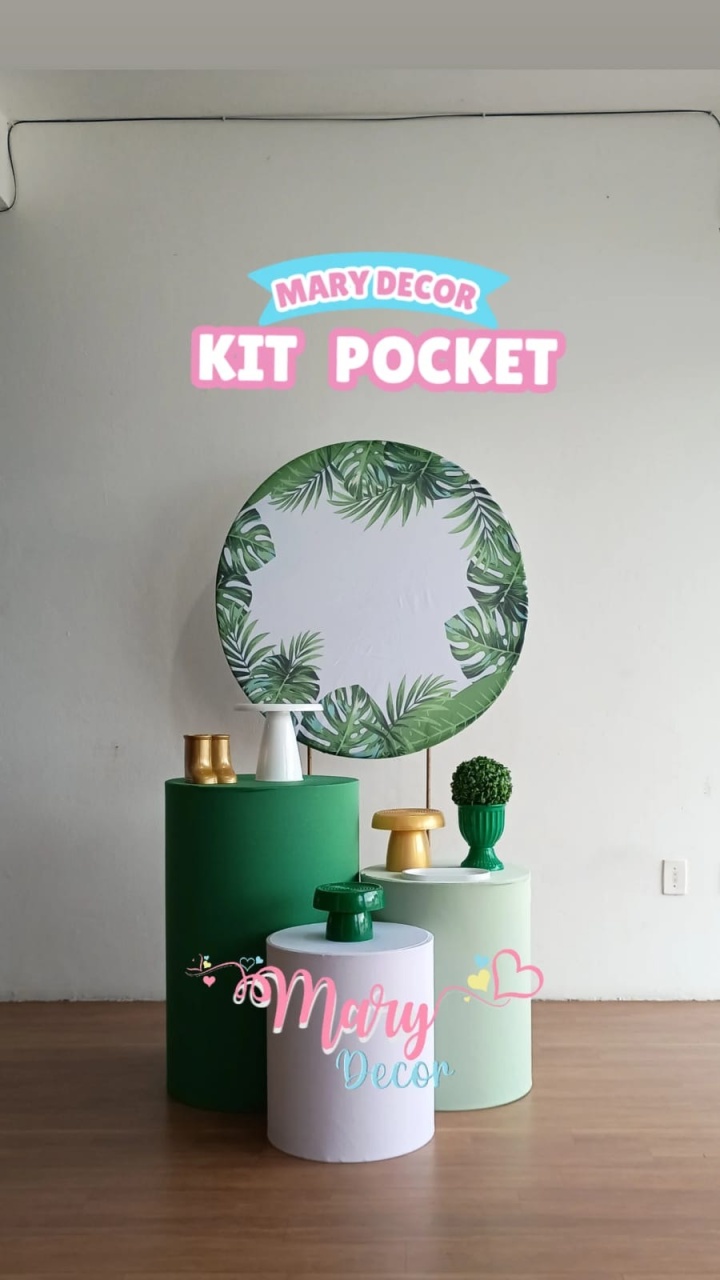 Kit Pocket Adulto Verde - Mary Decor Festas & Locações
