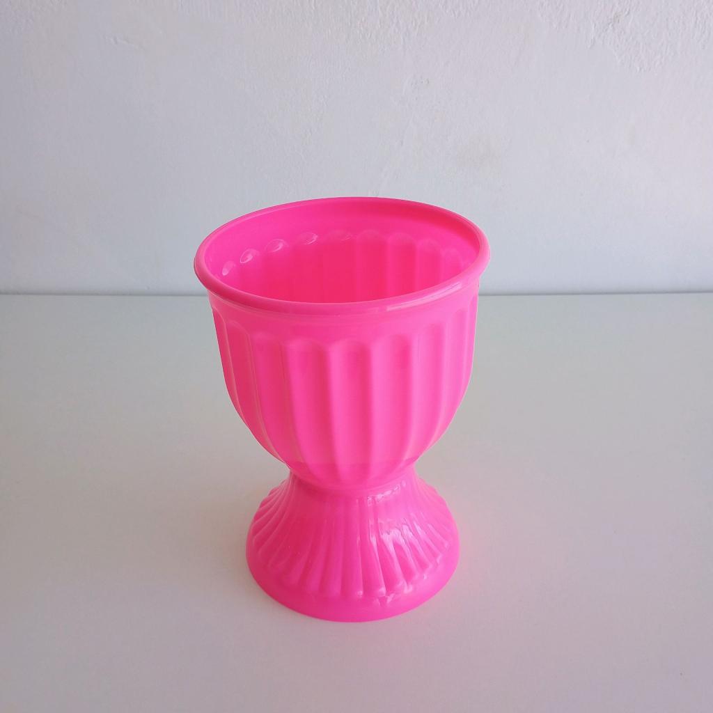 Vaso Plástico P Rosa - Mary Decor Festas & Locações