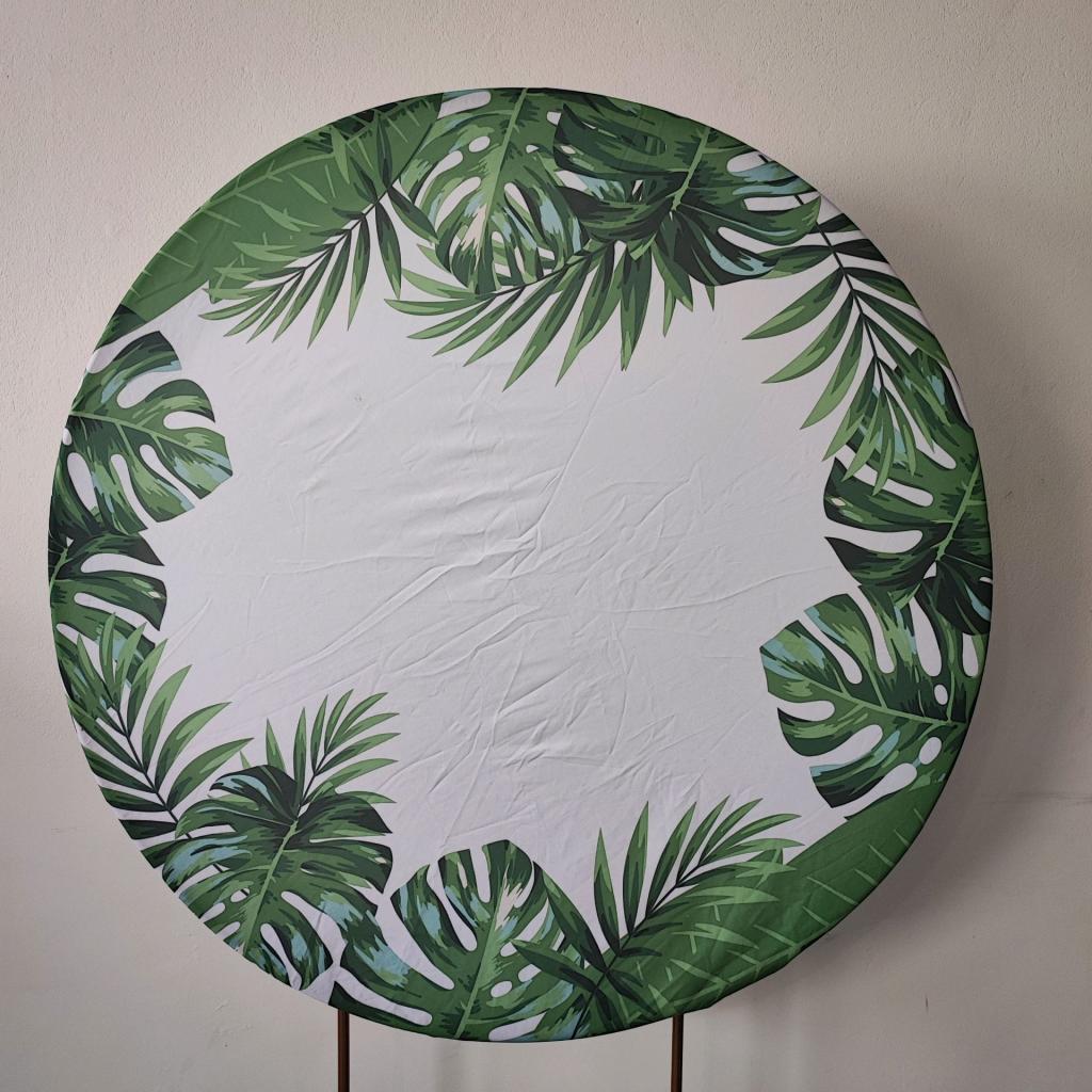 Capa Painel Verde Tropical    Medio 1X1 - Mary Decor Festas & Locações