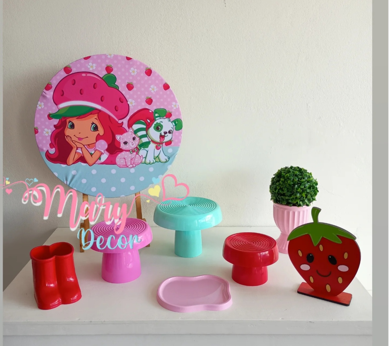 Mini Kit Moranguinho - Mary Decor Festas & Locações