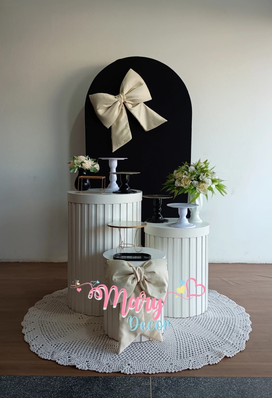  Kit  Preto Laço E Bebe Celebre Baby Luxo  - Mary Decor Festas & Locações