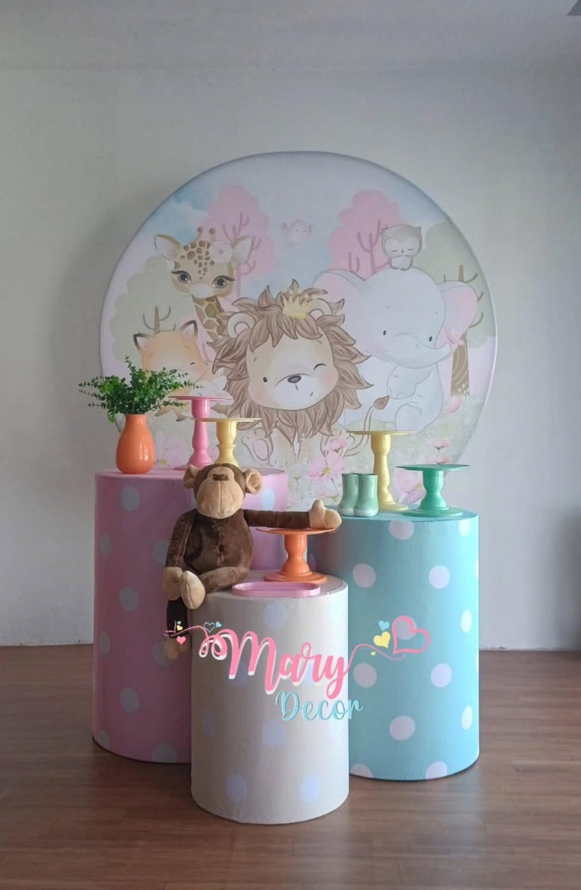 Safari Menina Kit Só Um Bolinho  - Mary Decor Festas & Locações