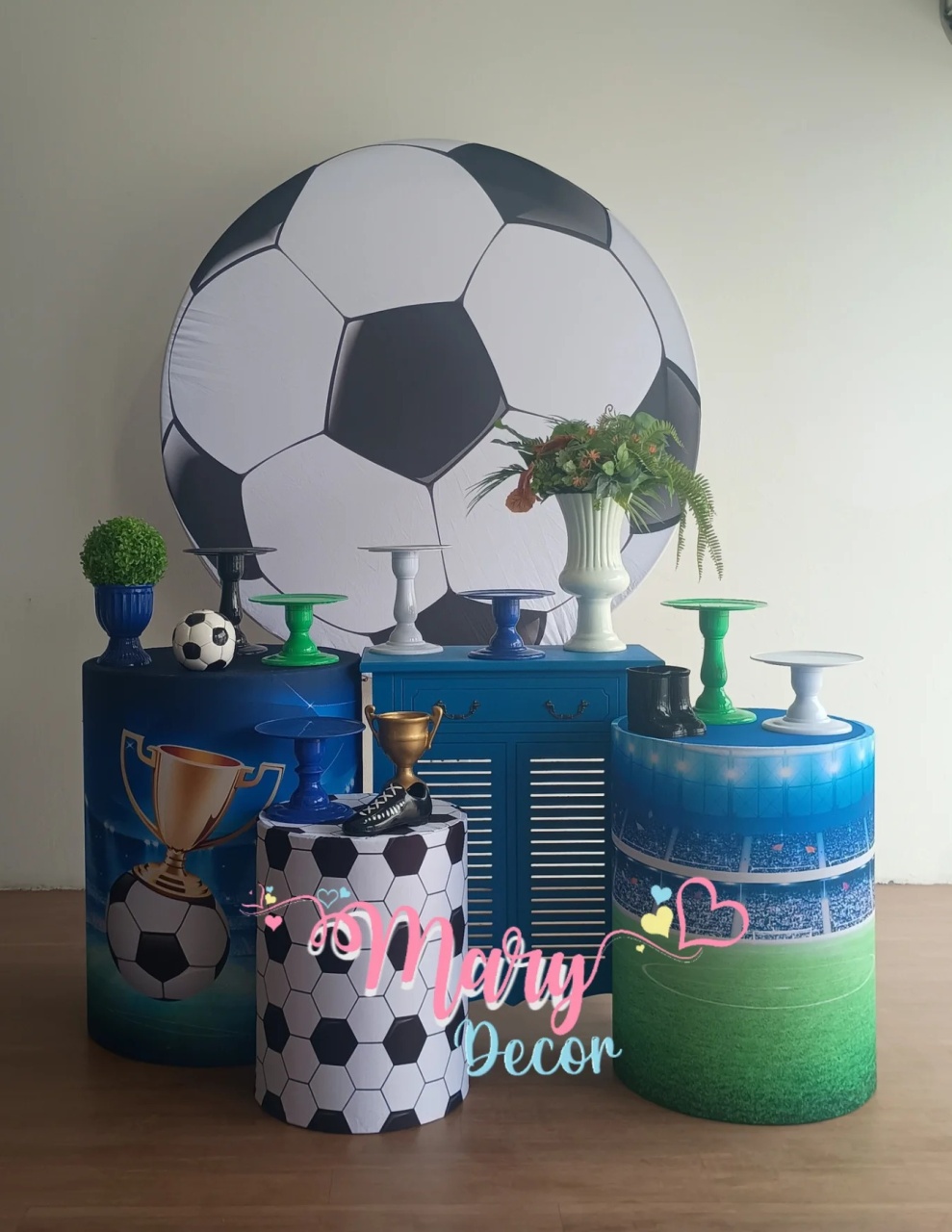  Futebol  Kit Festa Em Casa  - Mary Decor Festas & Locações