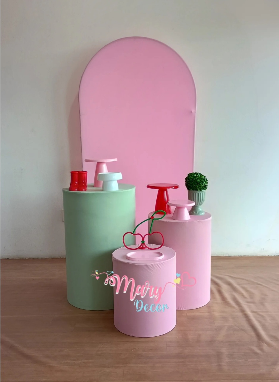 Celebre Básico Rosa  - Mary Decor Festas & Locações