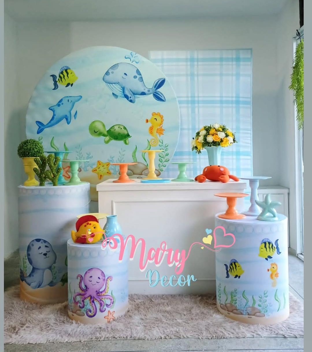 Fundo Do Mar Kit Comemore - Mary Decor Festas & Locações
