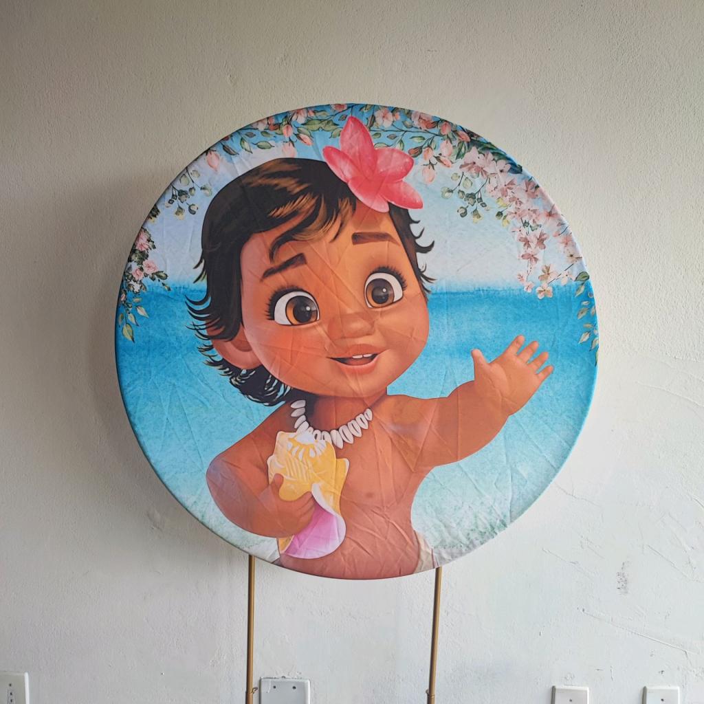 Capa Painel Moana Baby  Medio 1.00X1.00 - Mary Decor Festas & Locações
