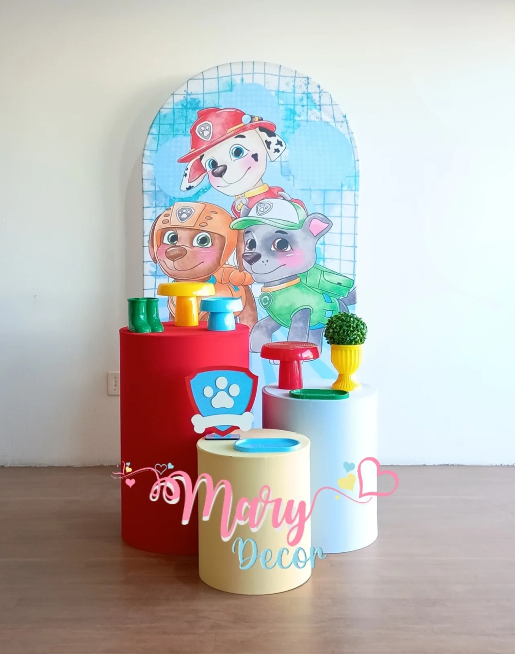  Patrulha Canina  Kit Basico Celebre  - Mary Decor Festas & Locações