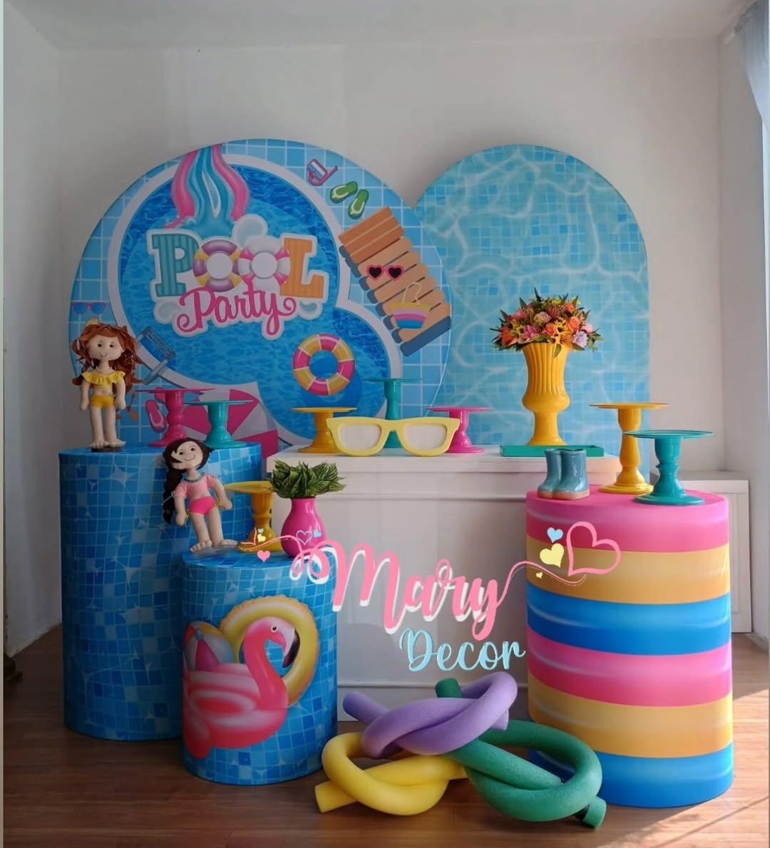 Pool Party Menina Kit Comemore - Mary Decor Festas & Locações