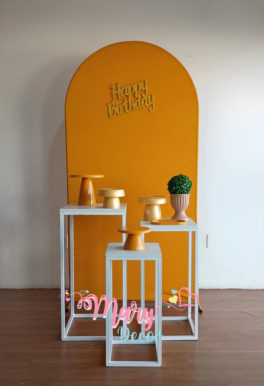 Kit Meu Dia Mostarda  - Mary Decor Festas & Locações