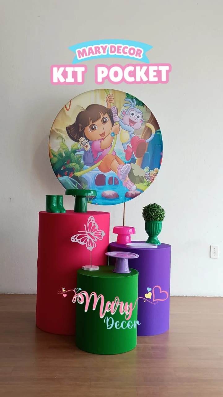 Kit Pocket Dora Aventureira  - Mary Decor Festas & Locações