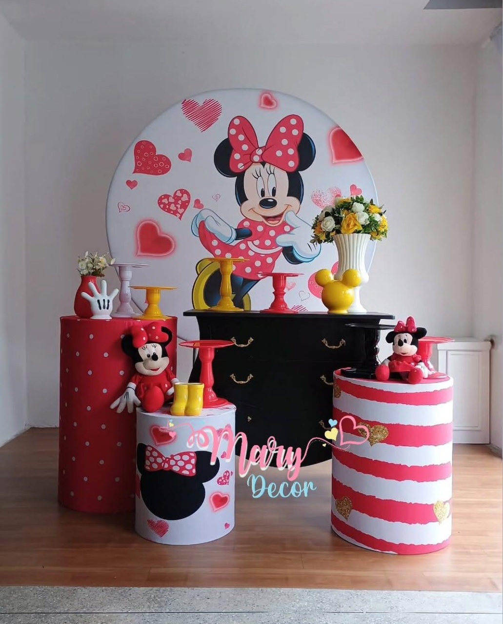  Minnie Vermelha Kit Festa Em Casa - Mary Decor Festas & Locações