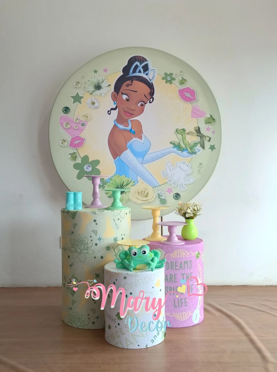 Princesa Tiana Kit Só Um Bolinho  - Mary Decor Festas & Locações