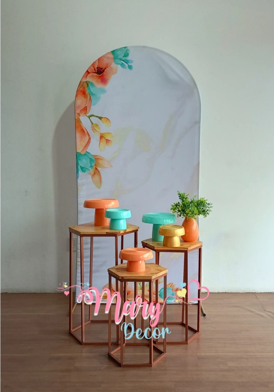 Floral Laranja Kit Meu Dia Especial  - Mary Decor Festas & Locações