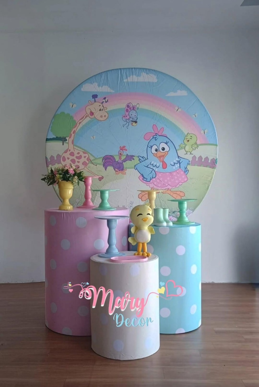 Galinha Pintadinha Rosa Kit Só Um Bolinho - Mary Decor Festas & Locações