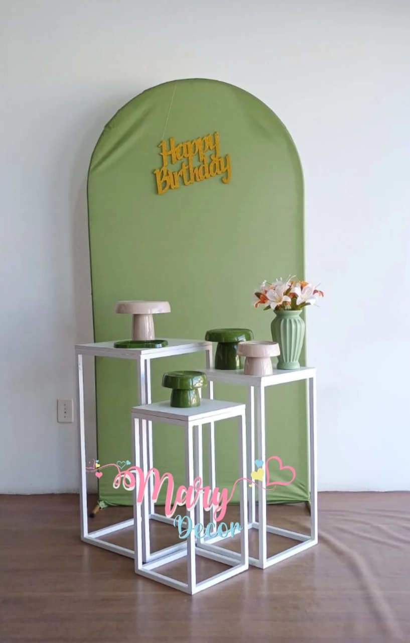 Kit Meu Dia Verde Oliva  - Mary Decor Festas & Locações
