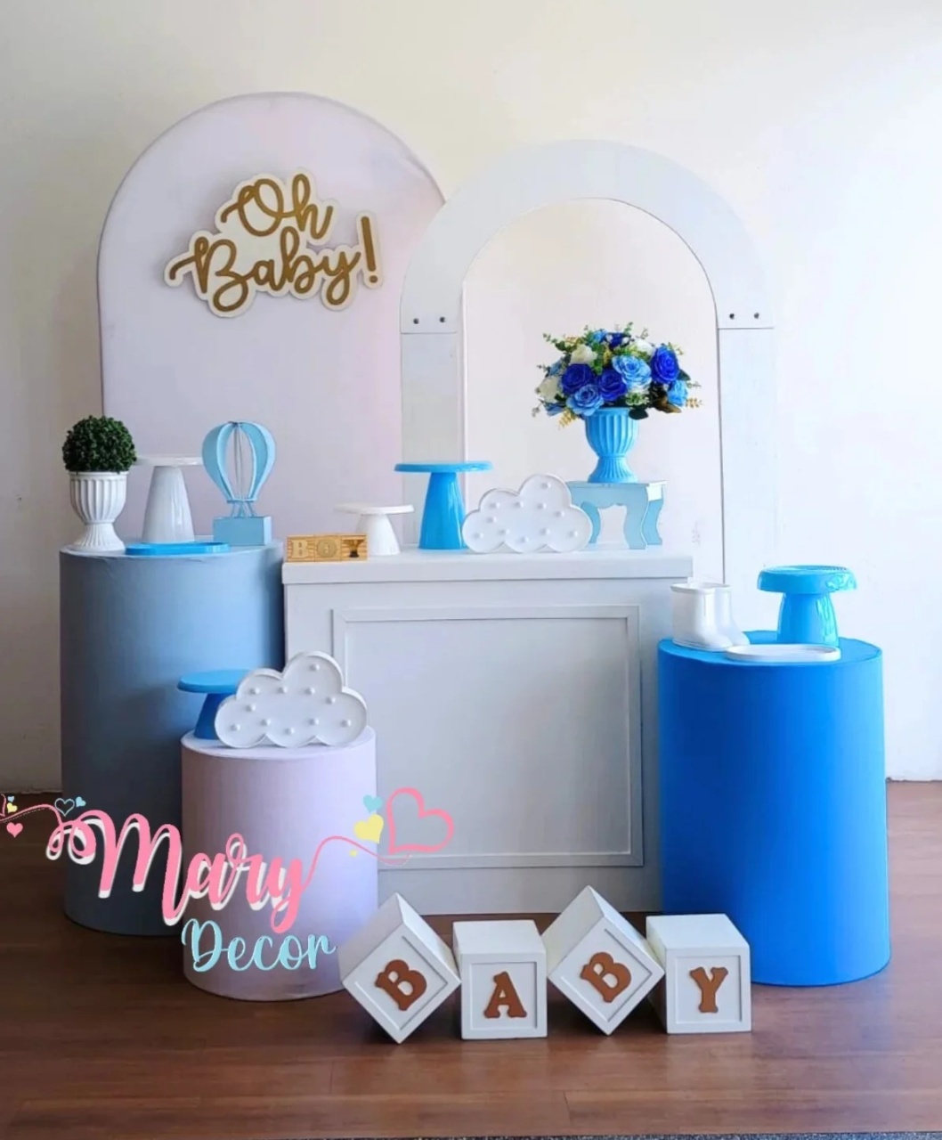 Balões E Nuvens (Kit Encanto)  - Mary Decor Festas & Locações